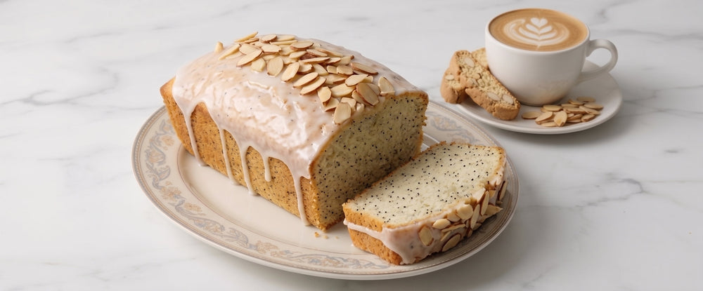 Vanilla-Almond Poppy Seed Loaf with Citrus Glaze