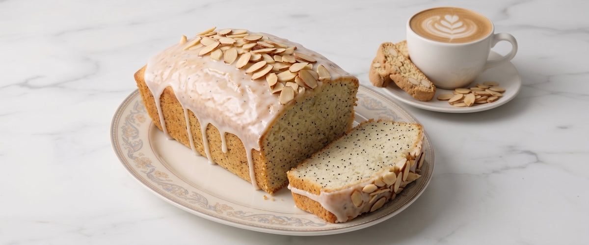 Vanilla-Almond Poppy Seed Loaf with Citrus Glaze