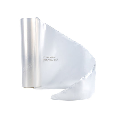 MARTELLATO Clear Disposable Piping Bags – 16 in, 100 pcs
