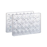 Martellato Truffle 23 Chocolate Mold – 3D Round Praline, Polycarbonate (28 Cavities)