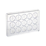 Martellato Mini Choco Fill Coupe Polycarbonate Chocolate Mould, 15 Cavities