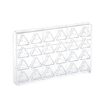 Martellato Triangular Praline Polycarbonate Chocolate Mold, 24 Cavities