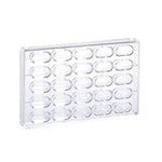 Martellato Flat Praline Polycarbonate Chocolate Mold, 25 Cavities