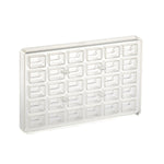 Martellato Rectangular Praline Polycarbonate Chocolate Mold, 30 Cavities