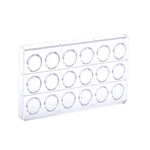 Martellato Praline Nut Polycarbonate Chocolate Mold, 18 Cavity