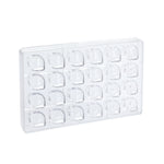 Martellato Praline Flow Polycarbonate Chocolate Mold, 24 Cavities