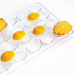 Martellato Madeleine Polycarbonate Chocolate Mold, 20 Cavities