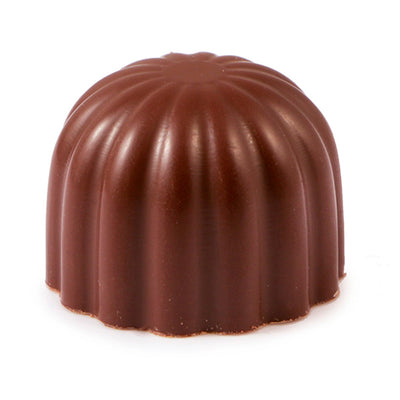 Martellato Round Fluted Polycarbonate Chocolate Mold, 40 Cavities