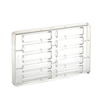 Martellato Snack Curvy Polycarbonate Chocolate Mold, 10 Cavity