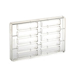 Martellato Snack Plain Polycarbonate Chocolate Mold, 10 Cavity