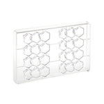 Martellato Snack Modern Bon Polycarbonate Chocolate Mold, 8 Cavity