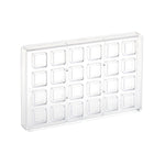 Martellato Bloc Polycarbonate Chocolate Mold, 24 Cavity
