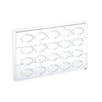 Martellato Clam Polycarbonate Chocolate Mold, 20 Cavity