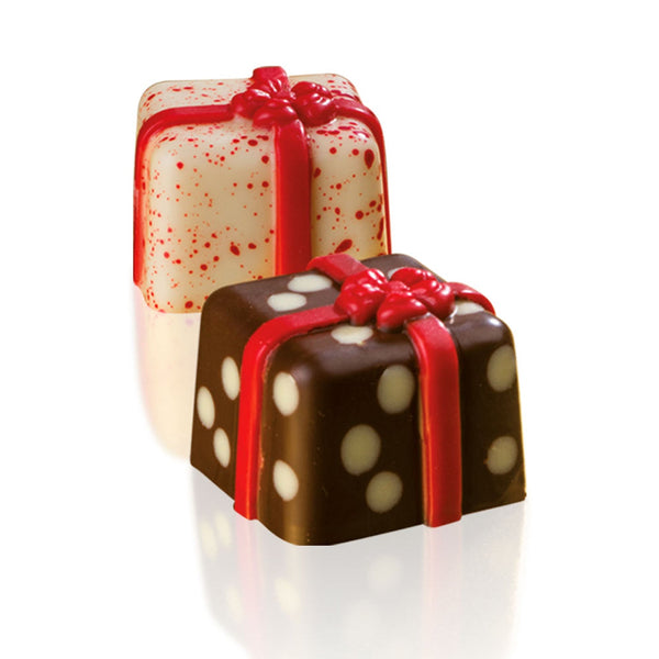 Martellato Gift Box Polycarbonate Chocolate Mold, 28 Cavity