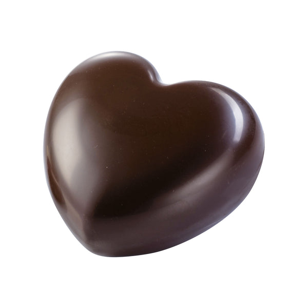 Martellato Big Heart Praline Polycarbonate Chocolate Mold, 6 Cavities