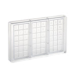 Martellato Classic Chocolate Bar Polycarbonate Mold, 3 Cavity