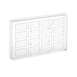 Martellato Classic Napolitain Polycarbonate Chocolate Mold, 16 Cavity