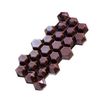 Martellato Hexagon 100 g Chocolate Bar Polycarbonate Mold, 3 Cavity