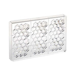 Martellato Hexagon 100 g Chocolate Bar Polycarbonate Mold, 3 Cavity