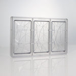 Martellato Mirror Chocolate Bar Polycarbonate Mold, 3 Cavity