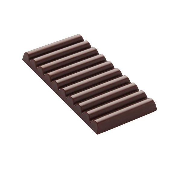 Martellato Log Texture Chocolate Bar Mold, 3 Cavity Polycarbonate Tablet