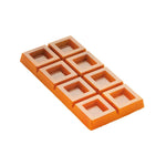 Martellato Block Chocolate Bar Mold, 3 Cavity Polycarbonate Tablet