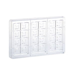 Martellato Block Chocolate Bar Mold, 3 Cavity Polycarbonate Tablet