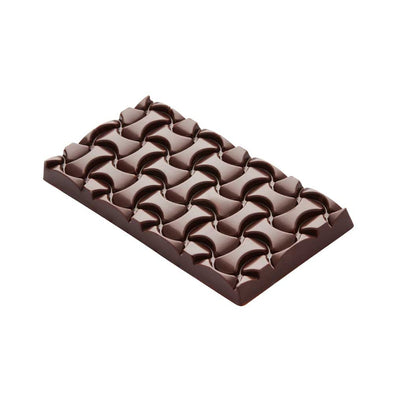 Martellato Weave Chocolate Bar Mold, 3 Cavity Polycarbonate Tablet