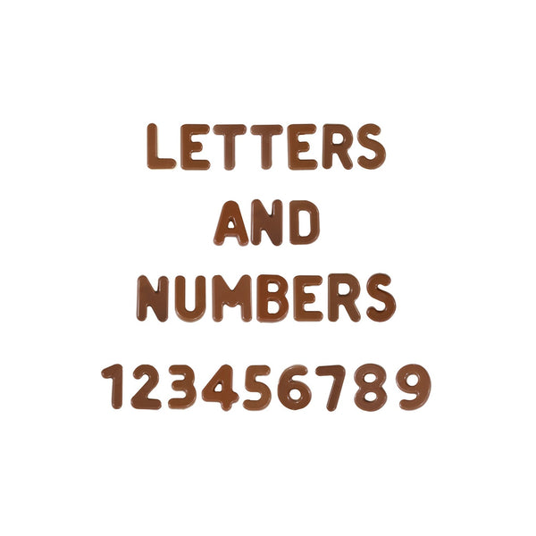 Martellato Polycarbonate Alphabet & Numeric Chocolate Mold Set
