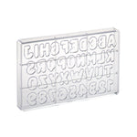 Martellato Polycarbonate Alphabet & Numeric Chocolate Mold Set