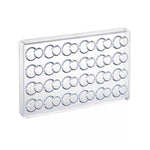 Martellato Double Domes Polycarbonate Chocolate Mold, 24 Cavity