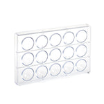 Martellato 40 mm Half Sphere Polycarbonate Mold, 12 Cavities