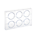 Martellato 60 mm Half Sphere Polycarbonate Mold, 6 Cavities