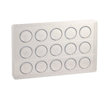 Martellato 35 mm Half Sphere Polycarbonate Mold, 15 Cavities