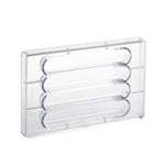 Martellato Flat Chocolog Polycarbonate Mold, 4 Cavities