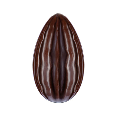 Martellato Polycarbonate Cocoa Textured Hollow Easter Egg Mold, 6.50 × 3.68 in