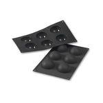 Martellato 2.4 in (60 mm) Half Sphere Silicone Mold, Black