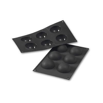 Martellato 2.4 in (60 mm) Half Sphere Silicone Mold, Black