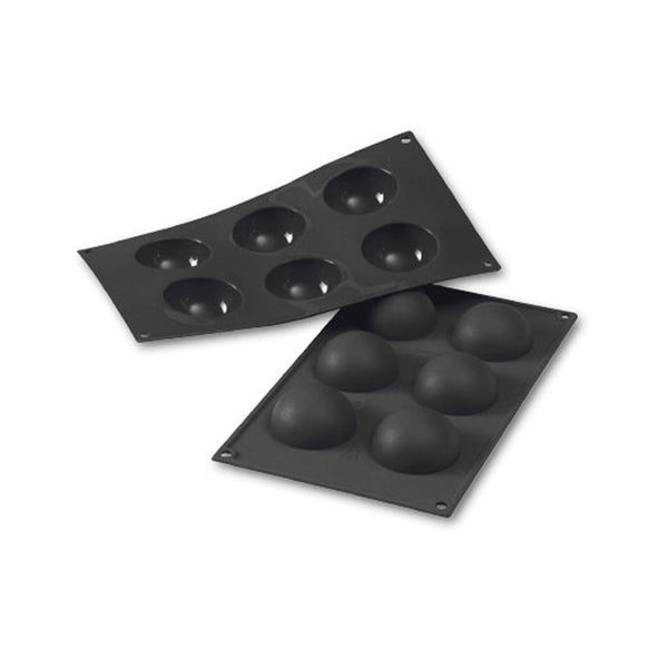 Martellato 2.4 in (60 mm) Half Sphere Silicone Mold, Black