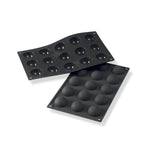 Martellato 1.6 in (40 mm) Half Sphere Silicone Mold, Black