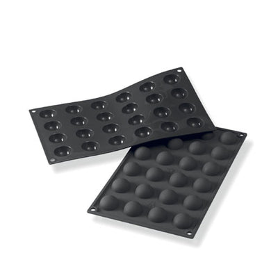 Martellato 1.2 in (30 mm) Half Sphere Silicone Mold, Black