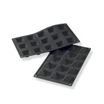 Martellato 1.4 x 1.4 in, H 1.6 in Mini Pyramid Silicone Mold, Black