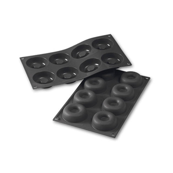 Martellato 2.6 in (65 mm) Savarin Silicone Mold, Black