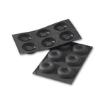 Martellato 2.8 in (72 mm) Savarin Silicone Mold, Black