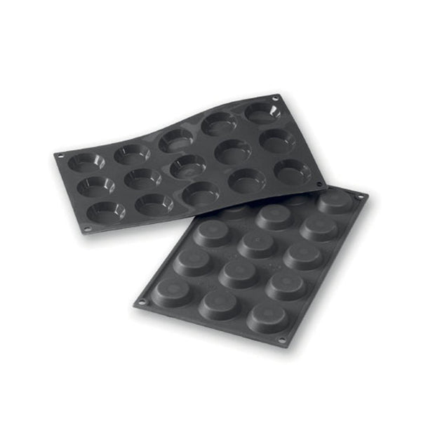 Martellato 1.8 in (45 mm) Mini Tartlet Silicone Mold, Black