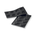 Martellato 2.4 in (60 mm) Tartlet Silicone Mold, Black