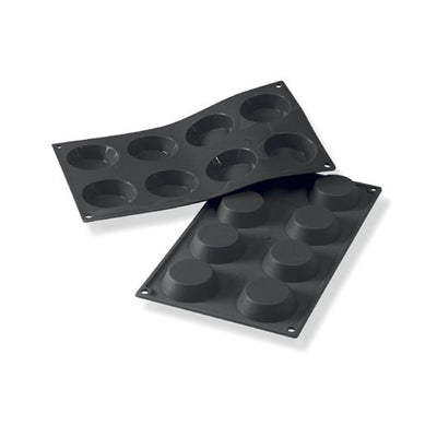 Martellato 2.4 in (60 mm) Tartlet Silicone Mold, Black
