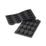 Martellato 2.2 x 1.3 in Oval Silicone Mold, Black
