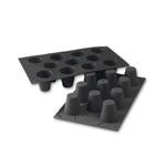 Martellato 1.8 in (45 mm) Baba Silicone Mold, Black