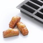 Martellato 3.1 x 1.1 in Mini Cake Silicone Mold, Black